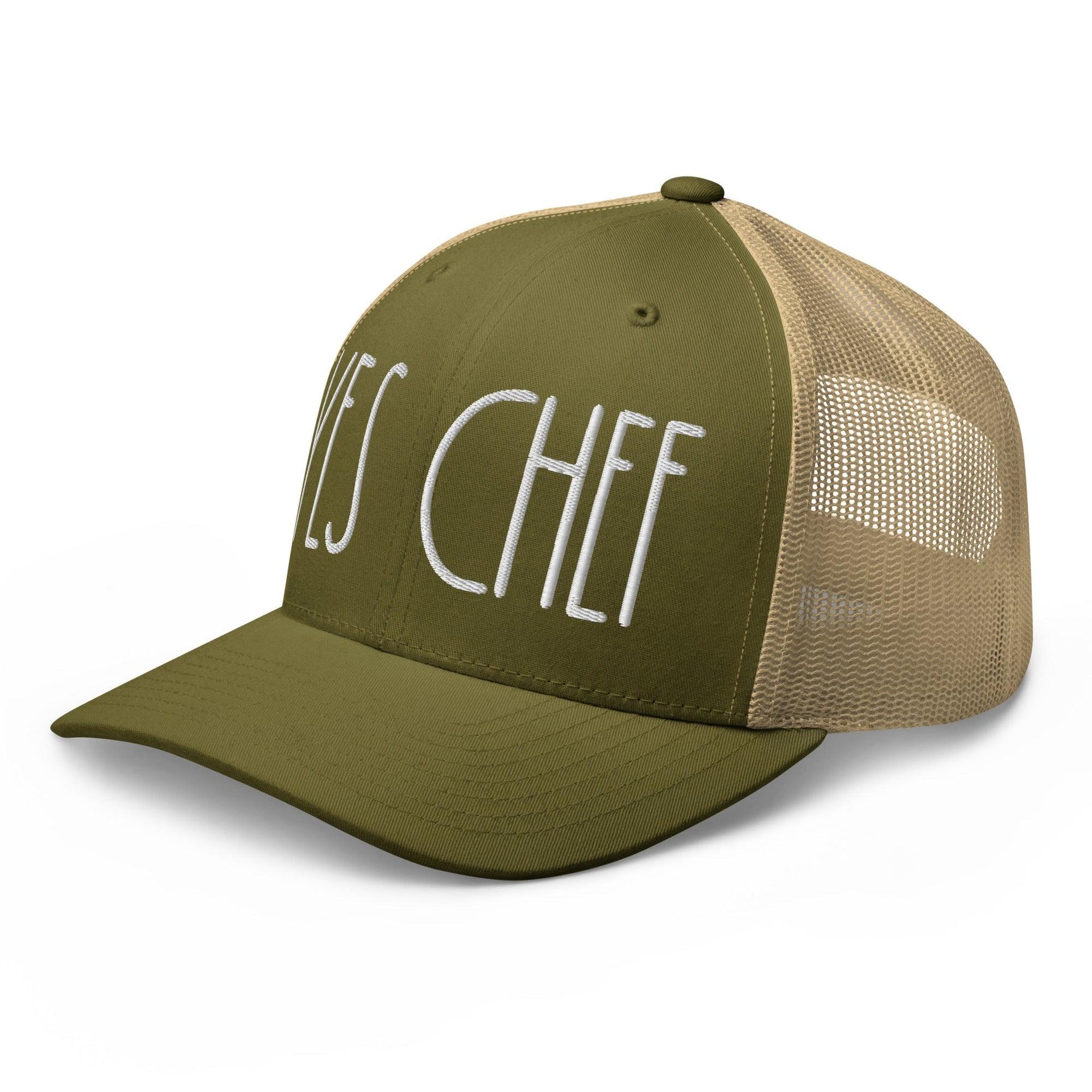 Yes Chef Retro Trucker Hat Capital Crowns Funny Trucker Hats