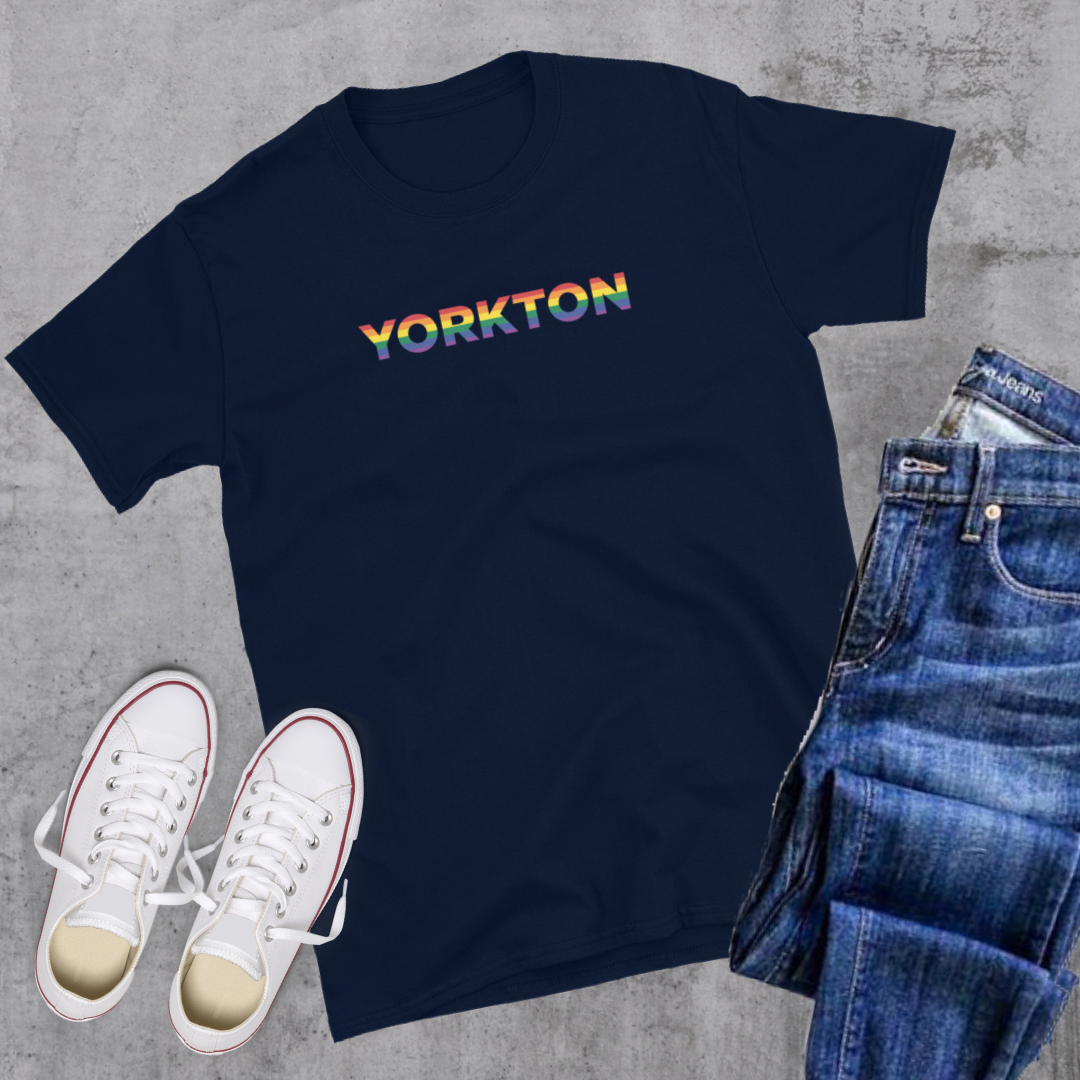Yorkton ON Pride Tee Navy Canadian City Apparel