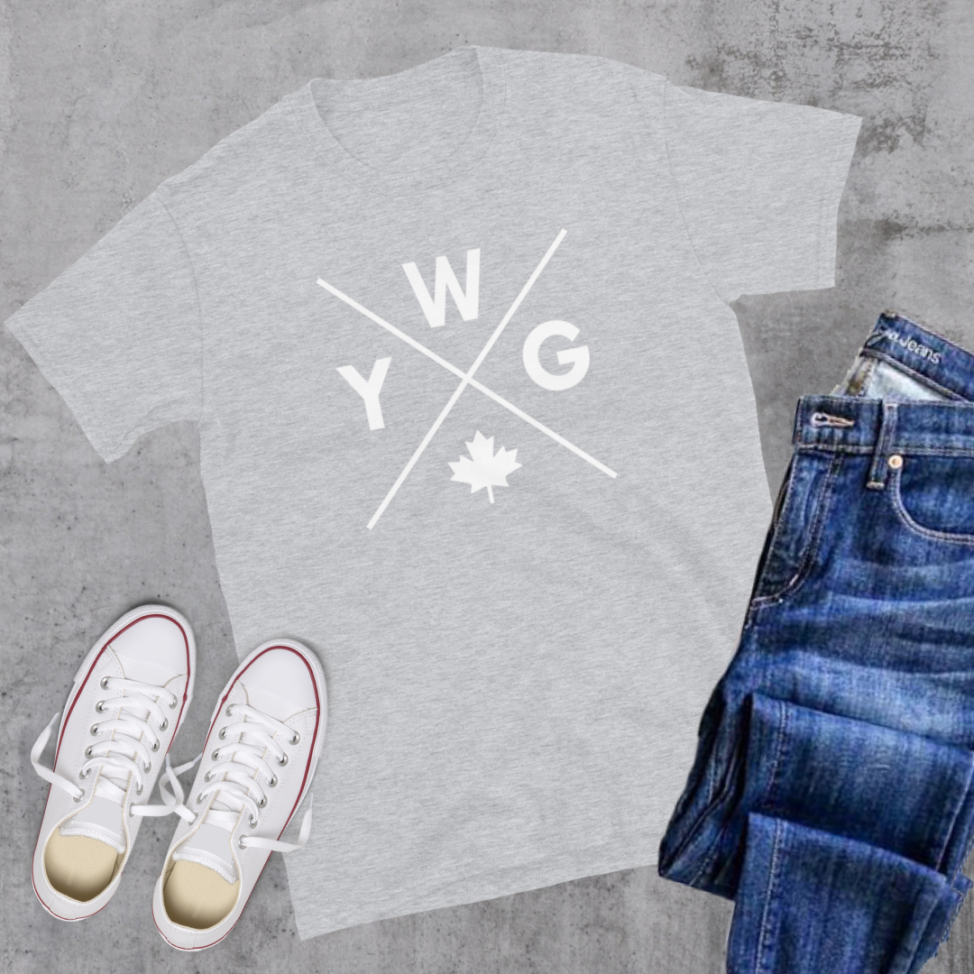 YWG 🍁 Tee Sport Grey Canadian City Apparel Manitoba