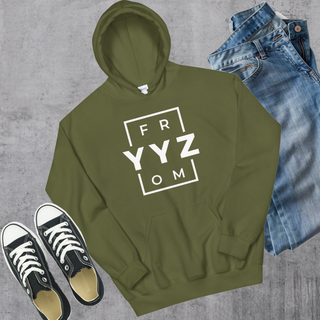 From YYZ Hoodie Military Green Canadian City Apparel Toronto
