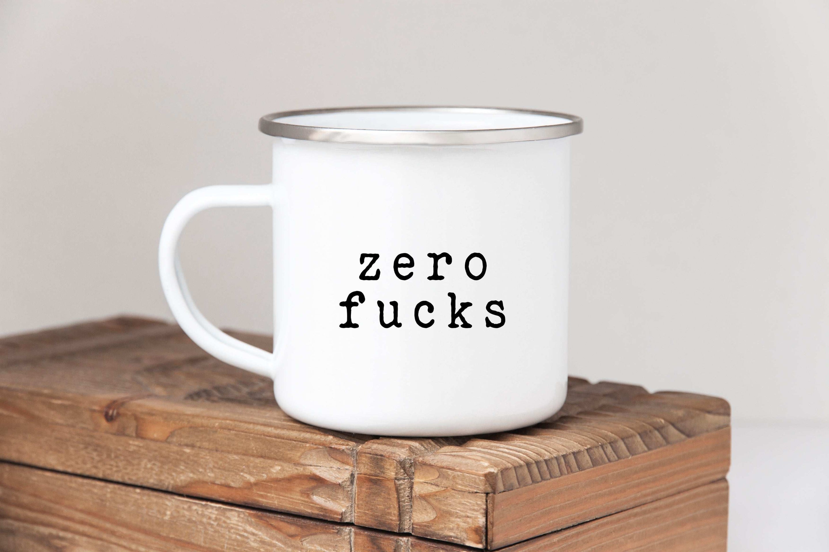 Zero Fucks mug Creativien mugs Shopify Collective