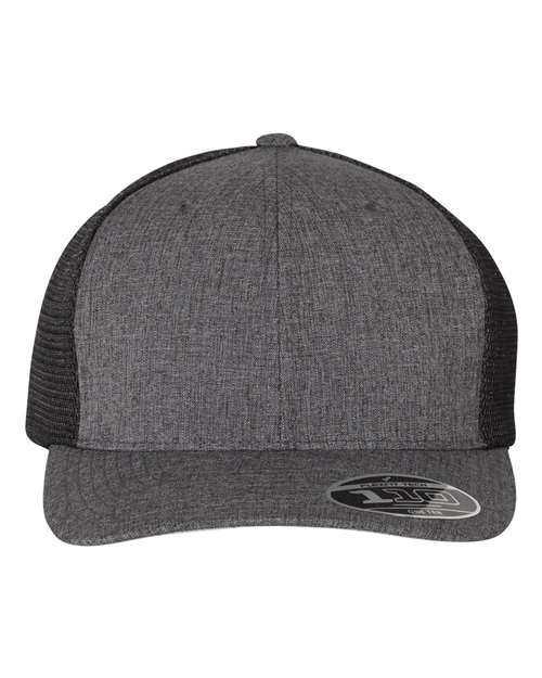 110® Mesh - Back Cap - Mélange Charcoal/ Black / Adjustable