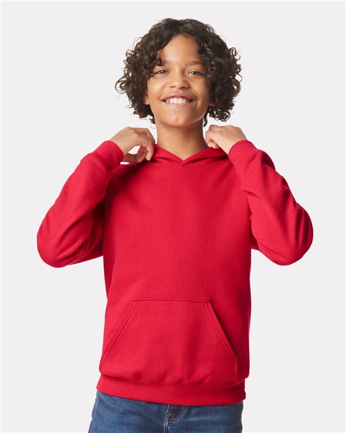 Softstyle® Youth Midweight Hooded Sweatshirt Fleece