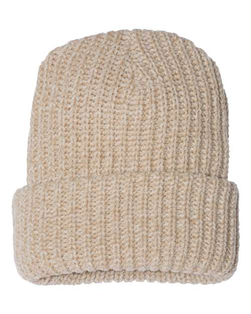 12’ Chunky Cuffed Beanie - Oatmeal / One Size