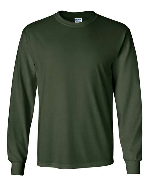 Ultra Cotton® Long Sleeve T-Shirt - Forest Green Forest Green T-Shirts - Long Sleeve