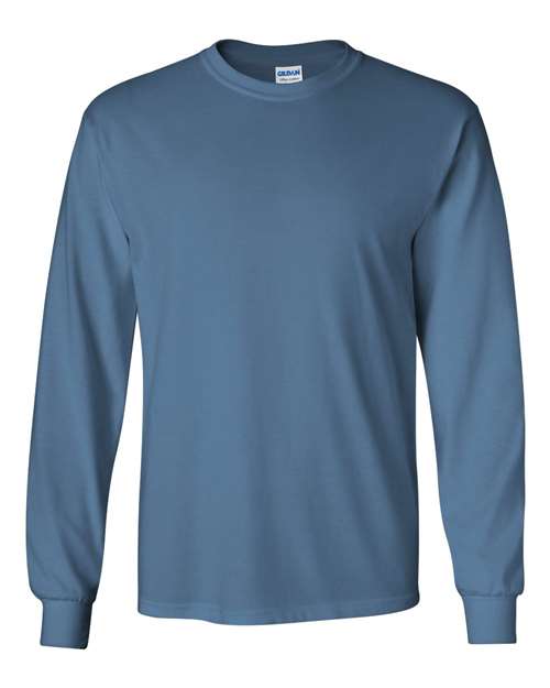 Ultra Cotton® Long Sleeve T-Shirt - Indigo Blue Indigo Blue T-Shirts - Long Sleeve