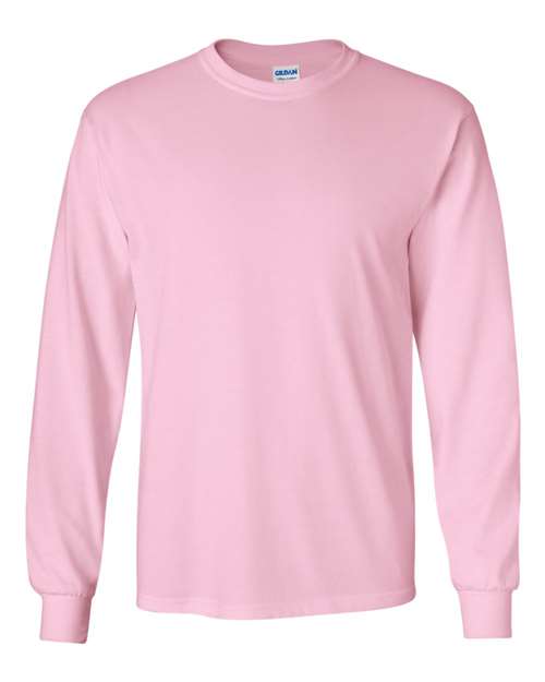 Ultra Cotton® Long Sleeve T-Shirt - Light Pink Light Pink T-Shirts - Long Sleeve