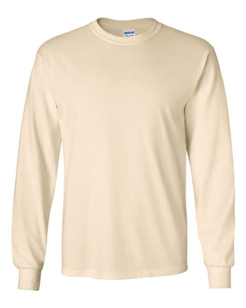 Ultra Cotton® Long Sleeve T-Shirt - Natural Natural T-Shirts - Long Sleeve