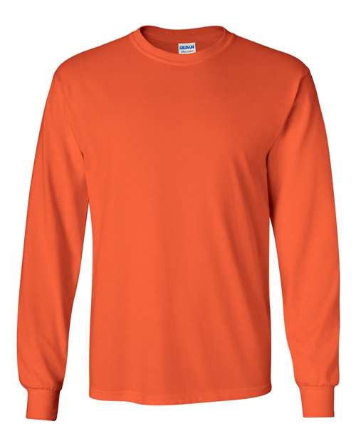 Ultra Cotton® Long Sleeve T-Shirt - Orange Orange T-Shirts - Long Sleeve