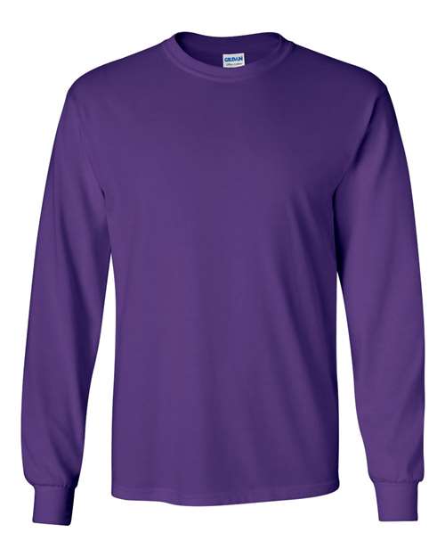 Ultra Cotton® Long Sleeve T-Shirt - Purple Purple T-Shirts - Long Sleeve