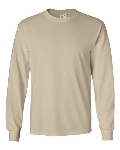 Ultra Cotton® Long Sleeve T-Shirt - Sand Sand T-Shirts - Long Sleeve