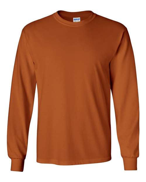 Ultra Cotton® Long Sleeve T-Shirt - Texas Orange Texas Orange T-Shirts - Long Sleeve