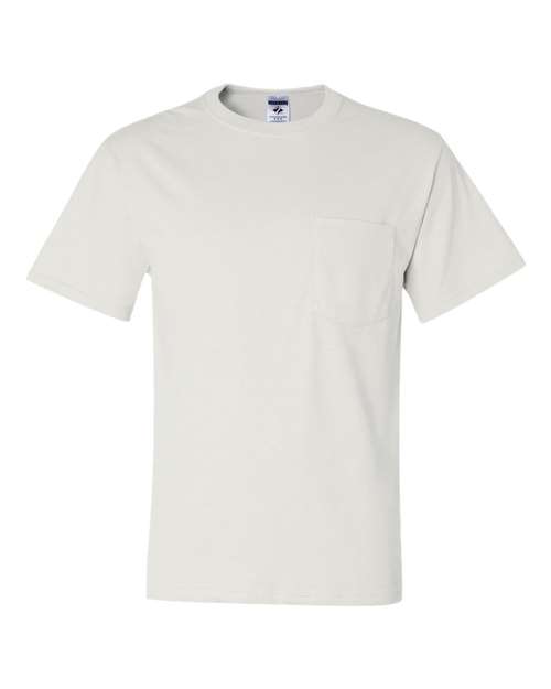 Dri-Power® 50/50 Pocket T-Shirt White T-Shirts