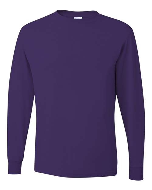 Dri-Power® Long Sleeve 50/50 T-Shirt - Deep Purple Deep Purple T-Shirts - Long Sleeve