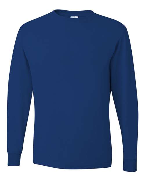 Dri-Power® Long Sleeve 50/50 T-Shirt - Royal Royal T-Shirts - Long Sleeve