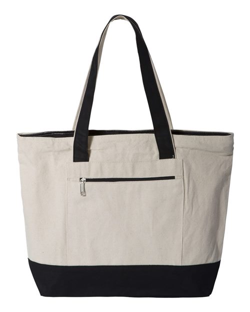 19L Zippered Tote Bags Q-Tees