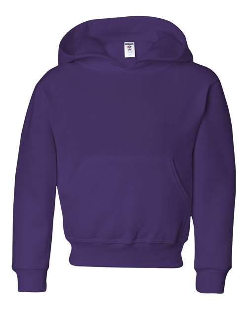 NuBlend® Youth Hooded Sweatshirt Deep Purple Fleece