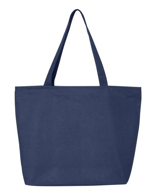 25L Zippered Tote - Navy / One Size