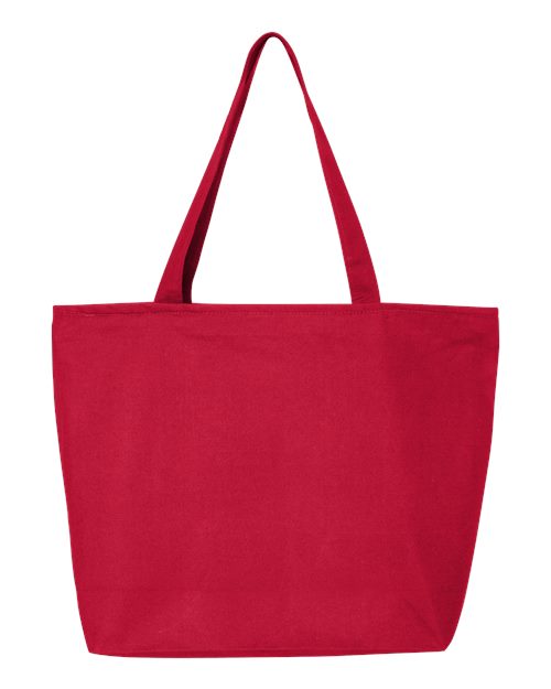 25L Zippered Tote - Red / One Size