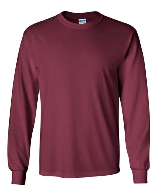 Ultra Cotton® Long Sleeve T-Shirt - Maroon Maroon T-Shirts - Long Sleeve