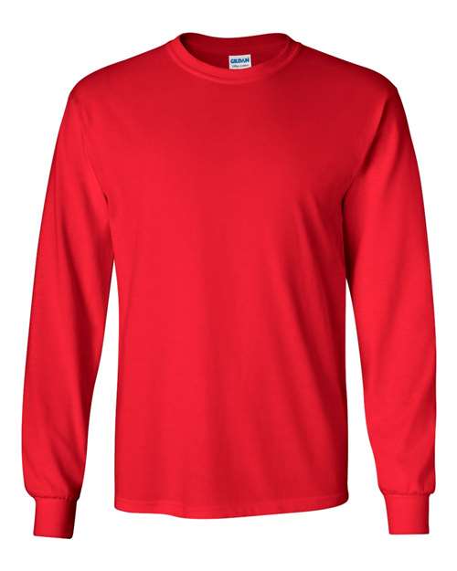 Ultra Cotton® Long Sleeve T-Shirt - Red Red T-Shirts - Long Sleeve