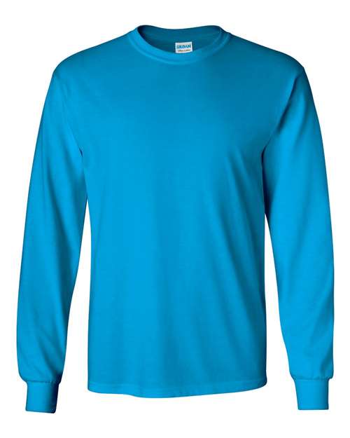 Ultra Cotton® Long Sleeve T-Shirt - Sapphire Sapphire T-Shirts - Long Sleeve