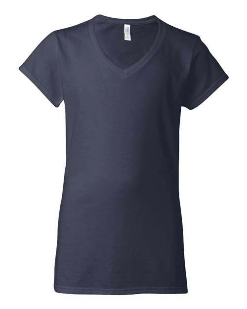 Softstyle® Women’s V-Neck T-Shirt Navy T-Shirts