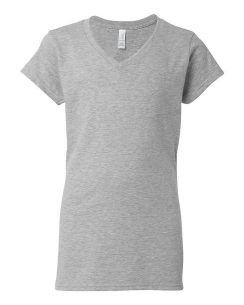 Softstyle® Women’s V-Neck T-Shirt Sport Grey T-Shirts