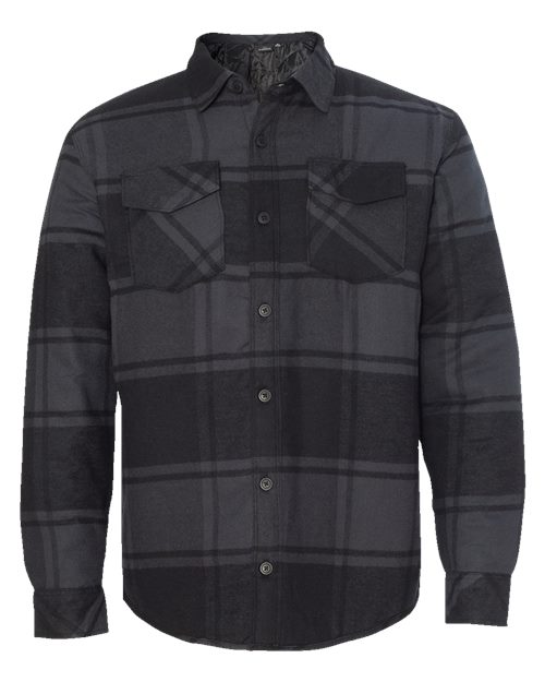 Quilted Flannel Shirt Jacket Outerwear