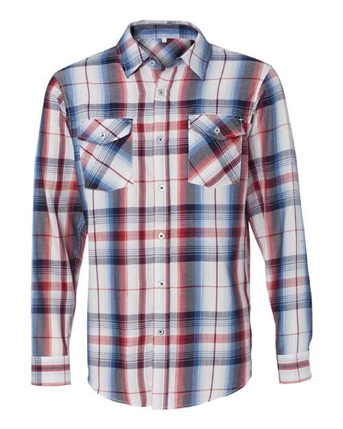 Long Sleeve Plaid Shirt - Toronto Apparel - Screen Printing and Embroidery Wovens