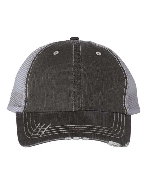 Herringbone Trucker Cap - Toronto Apparel - Screen Printing and Embroidery Headwear
