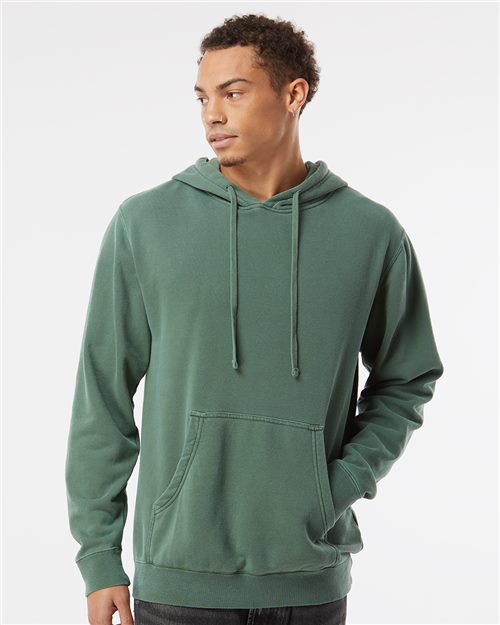 Midweight Pigment-Dyed Hooded Sweatshirt Fleece