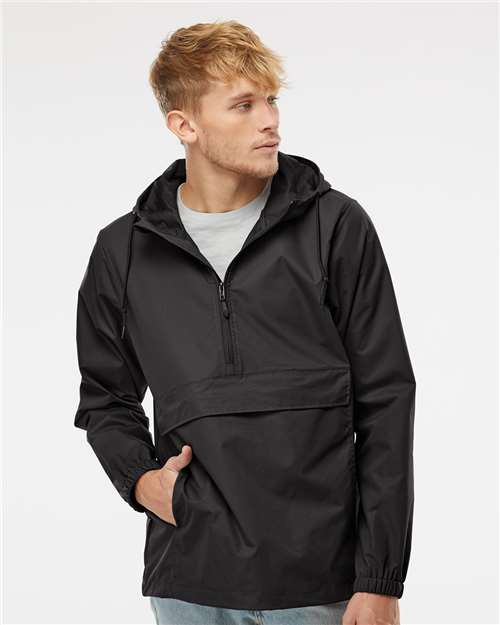 Nylon Anorak Black Outerwear