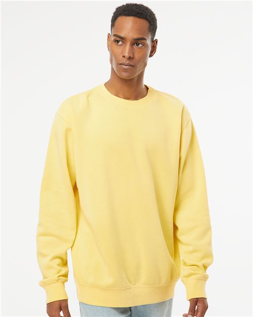 Midweight Pigment-Dyed Crewneck Sweatshirt Fleece