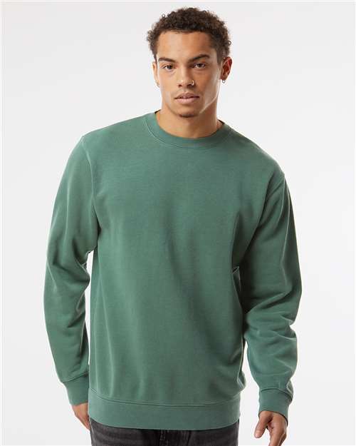 Midweight Pigment-Dyed Crewneck Sweatshirt Pigment Alpine Green Fleece