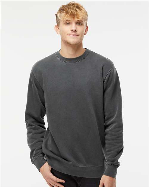 Midweight Pigment-Dyed Crewneck Sweatshirt Pigment Black Fleece