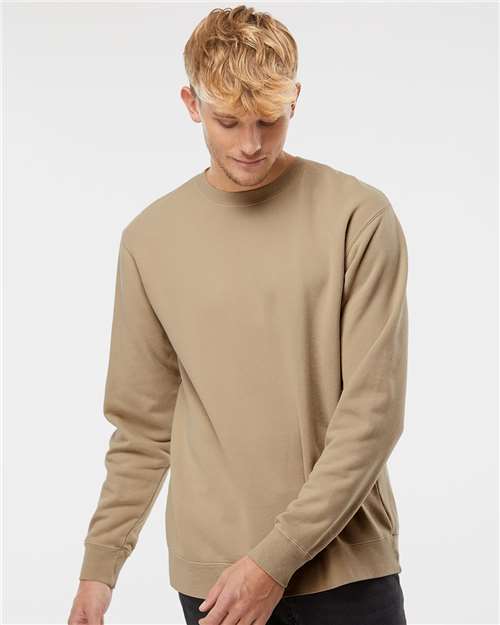 Midweight Pigment-Dyed Crewneck Sweatshirt Pigment Sandstone Fleece