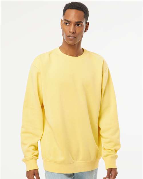 Midweight Pigment-Dyed Crewneck Sweatshirt Pigment Yellow Fleece