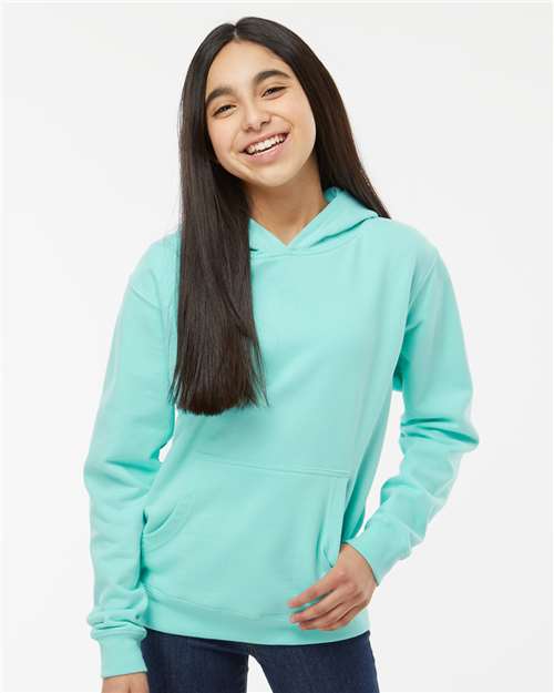 Youth Midweight Hooded Sweatshirt Mint Fleece