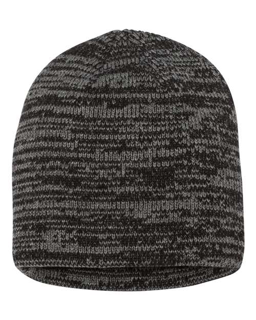 8’ Marled Beanie - Black/ Dark Grey / One Size