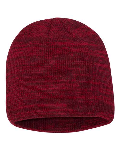 8’ Marled Beanie - Red/ Maroon / One Size