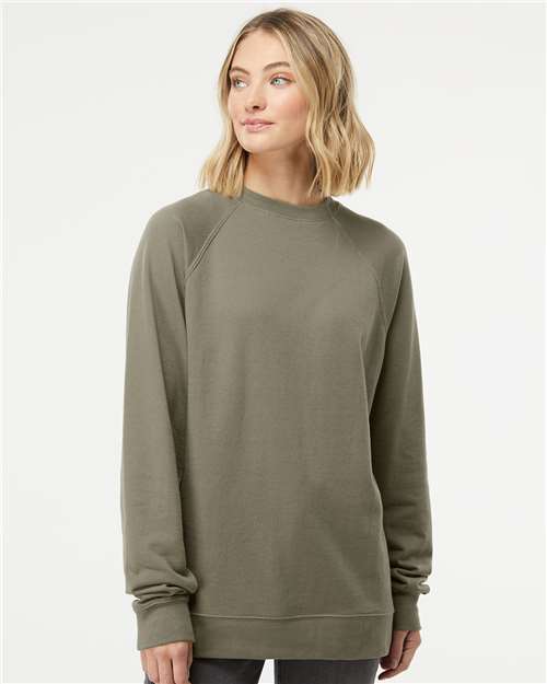 Icon Lightweight Loopback Terry Crewneck Sweatshirt - Toronto Apparel - Screen Printing and Embroidery Fleece