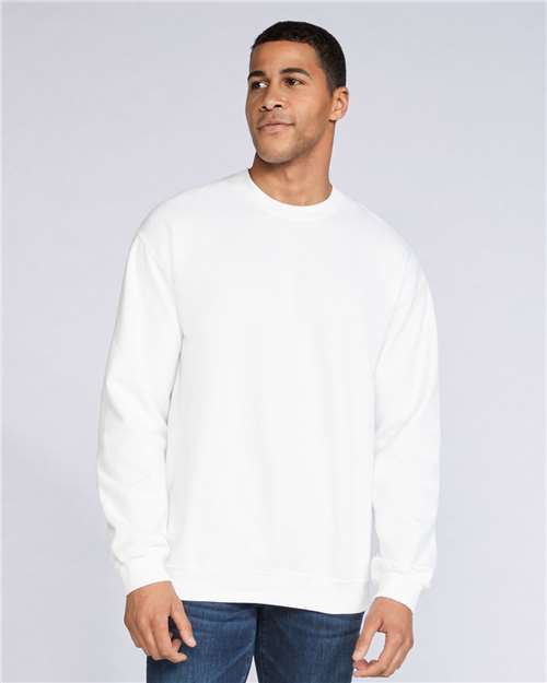 Softstyle® Midweight Crewneck Sweatshirt White Fleece