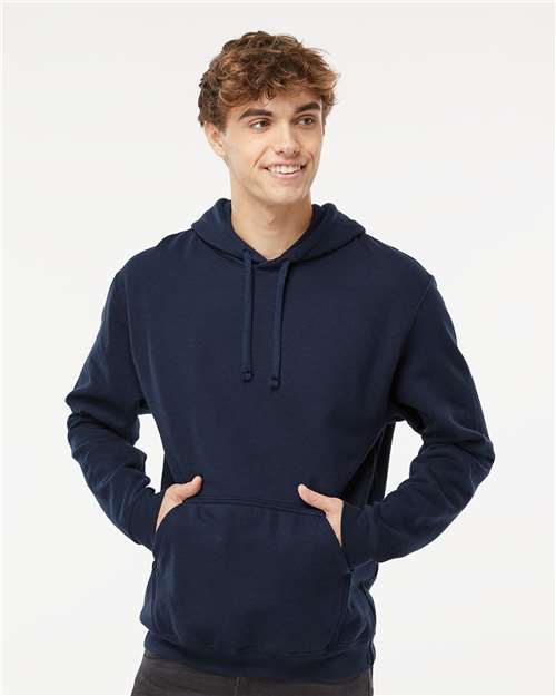 Unisex Pullover Hoodie - Navy Navy Fleece