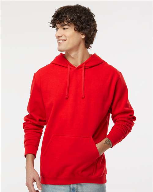 Unisex Pullover Hoodie - Red Red Fleece