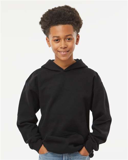 Youth Fleece Pullover Hoodie Black Fleece