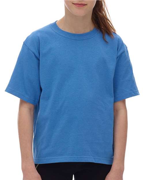 Youth Gold Soft Touch T-Shirt - Azure Azure T-Shirts