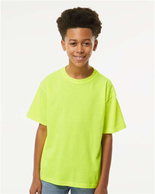 Youth Gold Soft Touch T-Shirt - Safety Green Safety Green T-Shirts