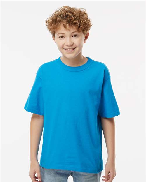 Youth Gold Soft Touch T-Shirt - Sapphire Sapphire T-Shirts