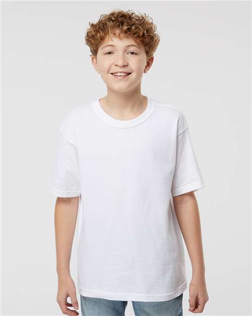 Youth Gold Soft Touch T-Shirt - White White T-Shirts